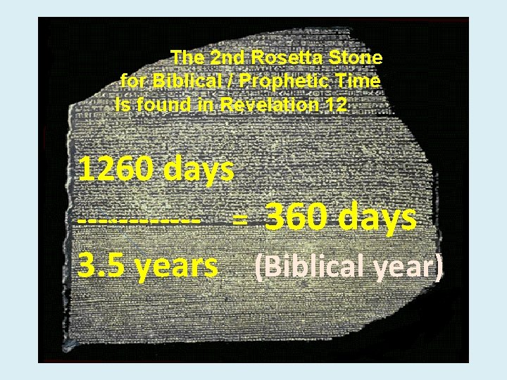 The 2 nd Rosetta Stone for Biblical / Prophetic Time Is found in Revelation