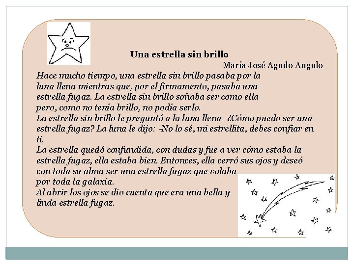 Una estrella sin brillo María José Agudo Angulo Hace mucho tiempo, una estrella sin