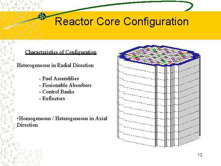 Reactor Core Configuration Characteristics of Configuration Heterogeneous in Radial Direction - Fuel Assemblies -