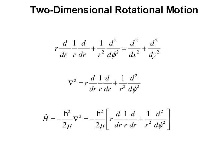 Two-Dimensional Rotational Motion 