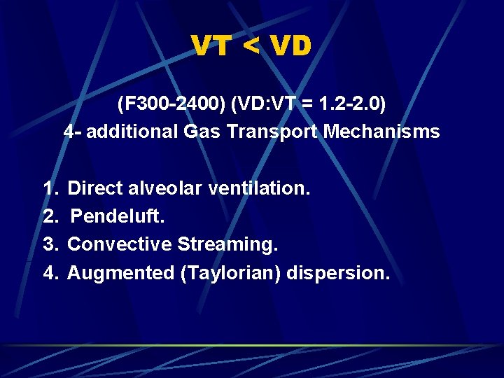 VT < VD (F 300 -2400) (VD: VT = 1. 2 -2. 0) 4