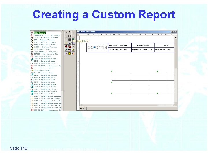 Creating a Custom Report Slide 142 