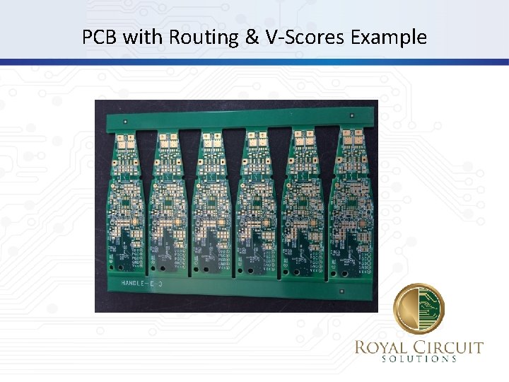 PCB with Routing & V-Scores Example 
