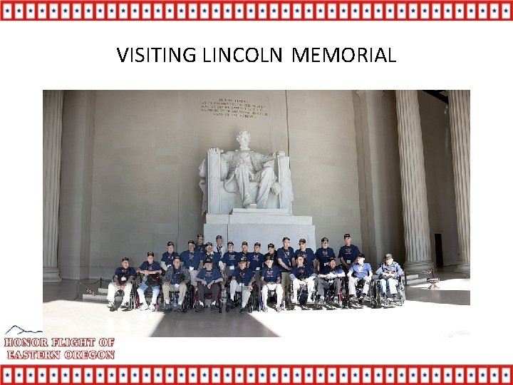 VISITING LINCOLN MEMORIAL 