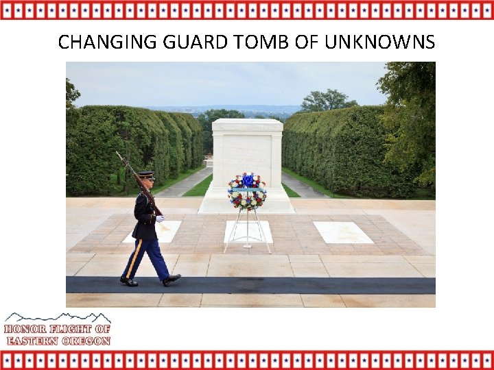 CHANGING GUARD TOMB OF UNKNOWNS 