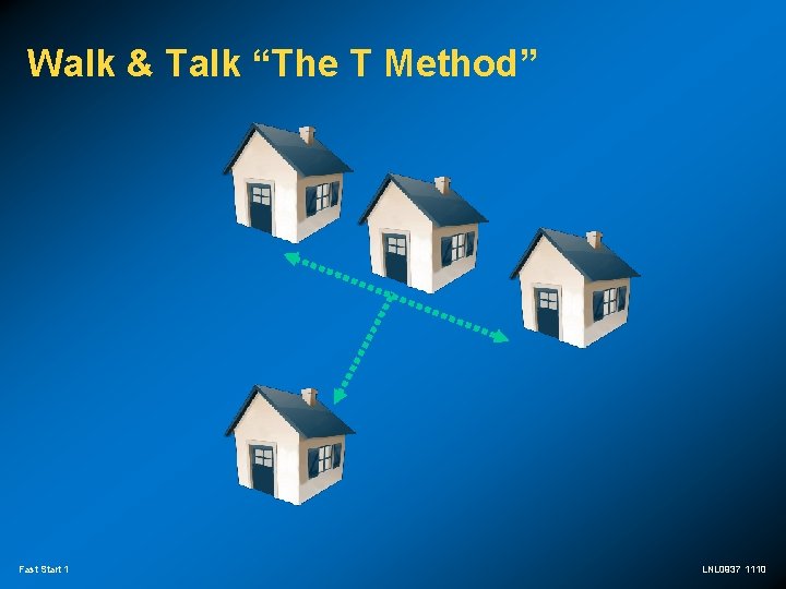 Walk & Talk “The T Method” Fast Start 1 LNL 0937 1110 