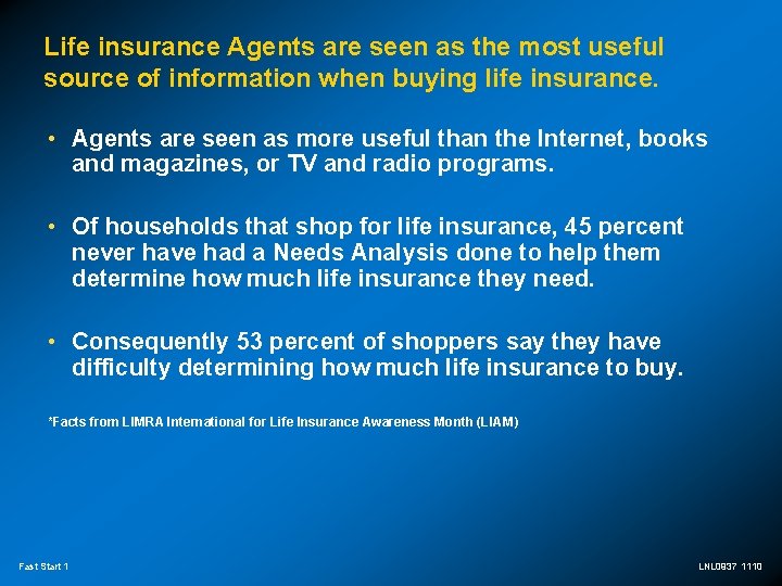 Life insurance Agents are seen as the most useful source of information when buying