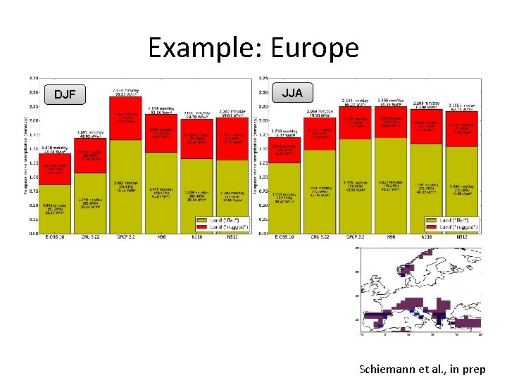 Example: Europe DJF JJA Schiemann et al. , in prep 