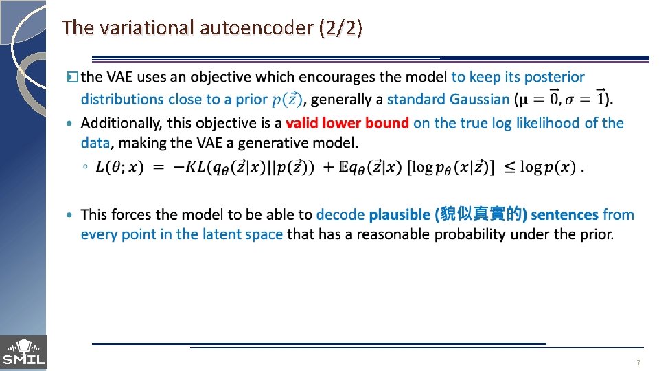 The variational autoencoder (2/2) � 7 