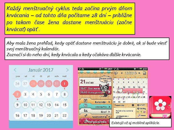 Každý menštruačný cyklus teda začína prvým dňom krvácania – od tohto dňa počítame 28