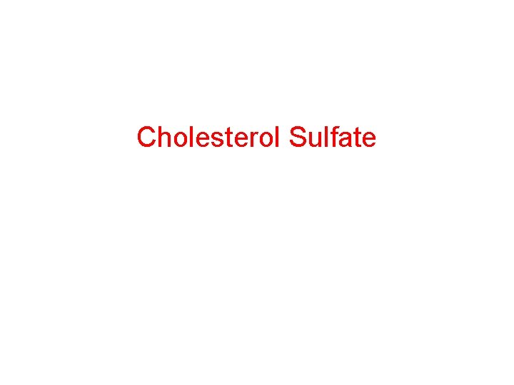 Cholesterol Sulfate 