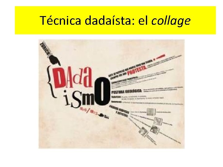 Técnica dadaísta: el collage 