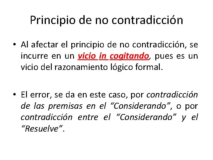 Lgica y Estructura de la Sentencia Principios lgicos