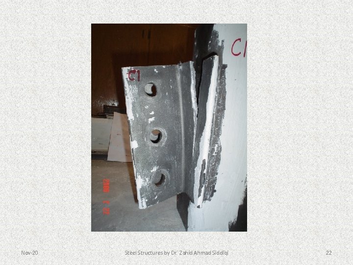 Nov-20 Steel Structures by Dr. Zahid Ahmad Siddiqi 22 