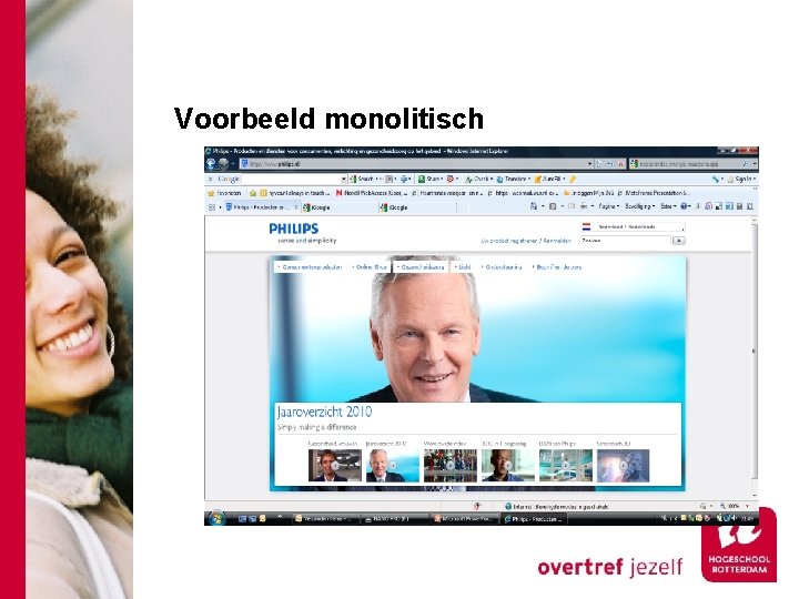 Voorbeeld monolitisch 
