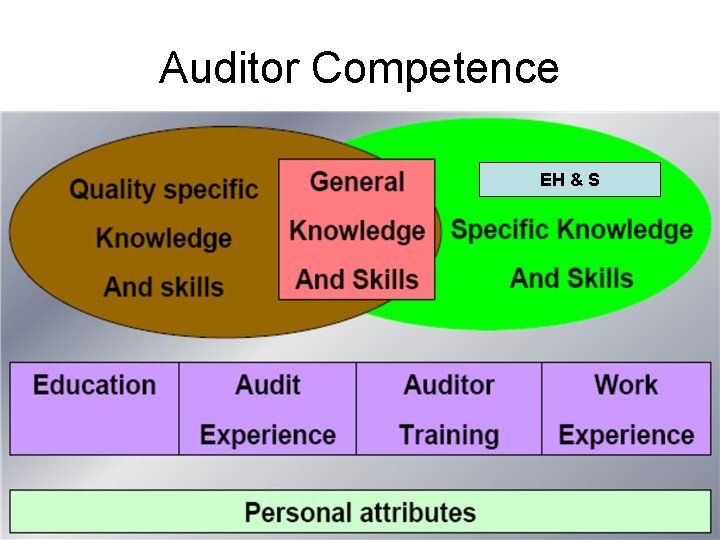 Auditor Competence EH & S 