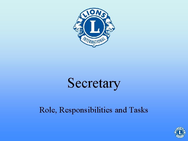 Secretary Role, Responsibilities and Tasks 