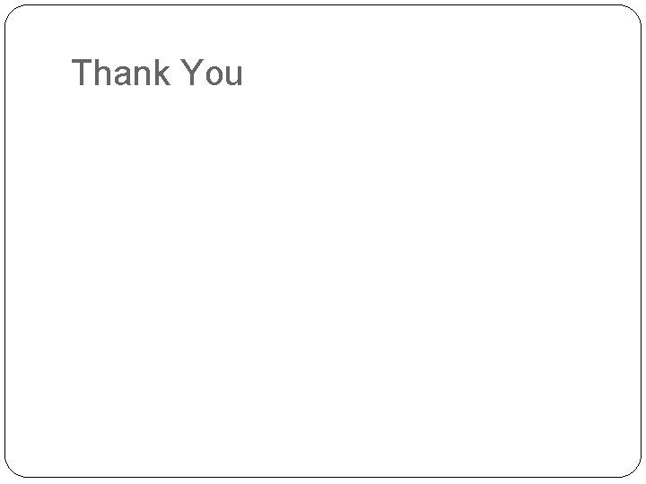 Thank You 
