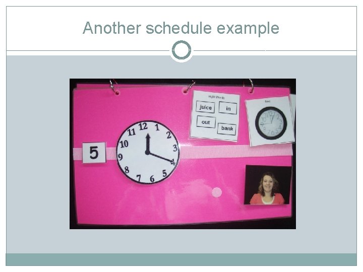 Another schedule example 