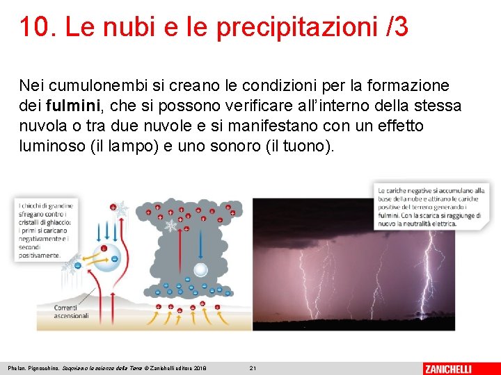 10. Le nubi e le precipitazioni /3 Nei cumulonembi si creano le condizioni per 10. Le nubi e le precipitazioni /3 Nei cumulonembi si creano le condizioni per