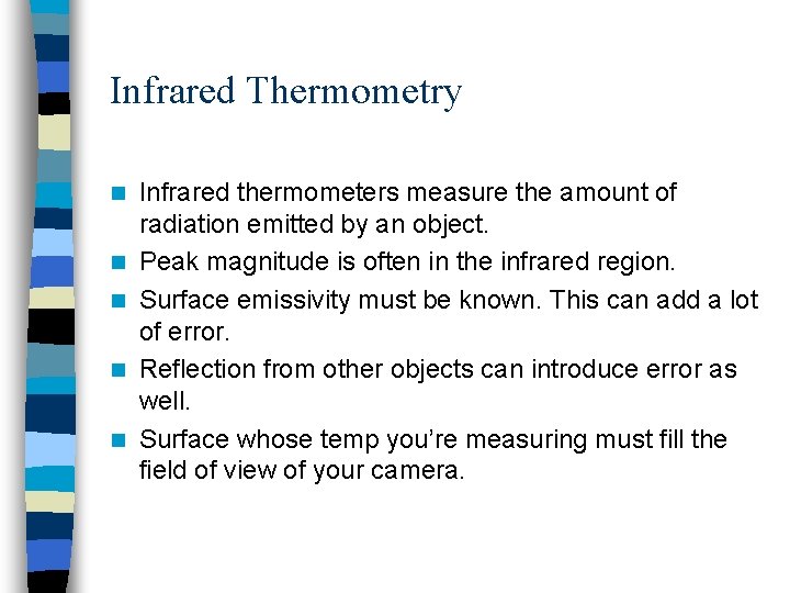 Radiation error temperature measurement