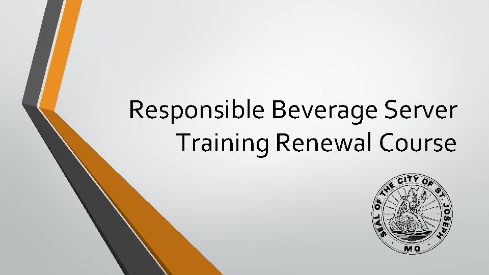 Responsible Beverage Server Training Renewal Course 