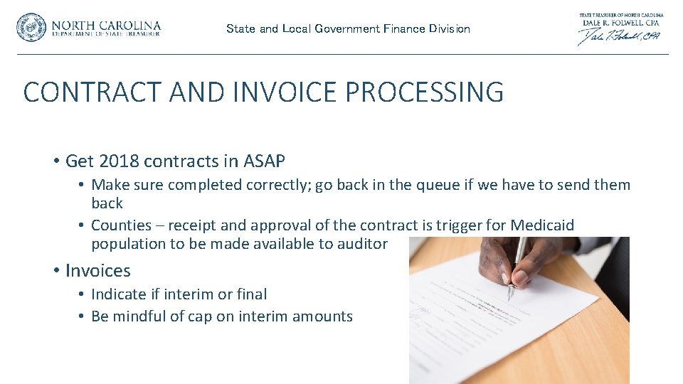 State and Local Government Finance Division CONTRACT AND INVOICE PROCESSING • Get 2018 contracts State and Local Government Finance Division CONTRACT AND INVOICE PROCESSING • Get 2018 contracts