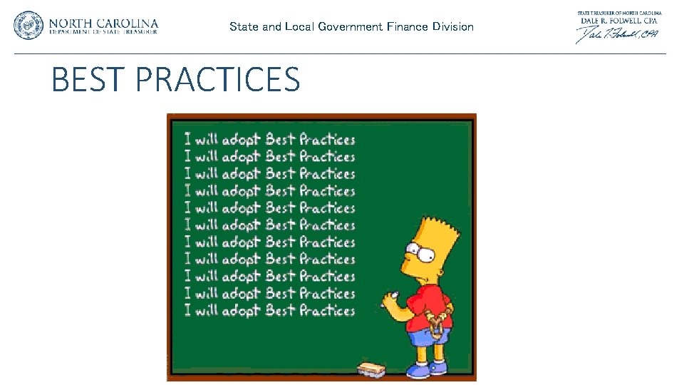 State and Local Government Finance Division BEST PRACTICES State and Local Government Finance Division BEST PRACTICES
