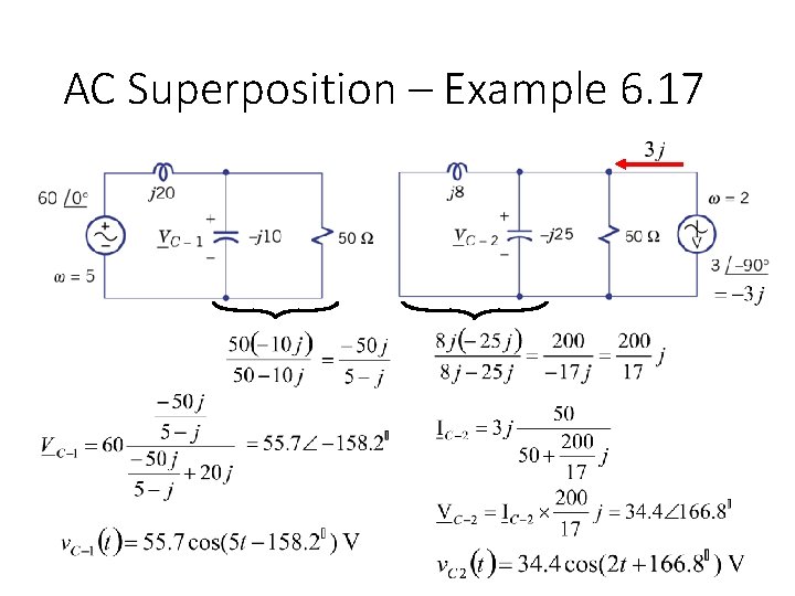 AC Superposition – Example 6. 17 