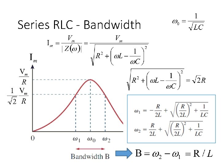 Series RLC - Bandwidth 