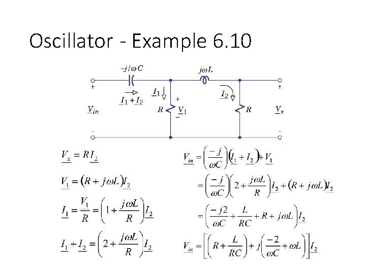 Oscillator - Example 6. 10 