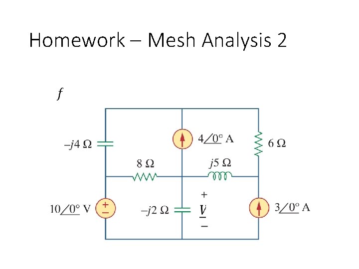 Homework – Mesh Analysis 2 