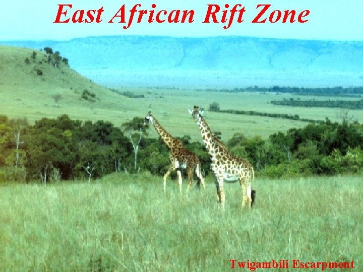 East African Rift Zone Twigambili Escarpment 