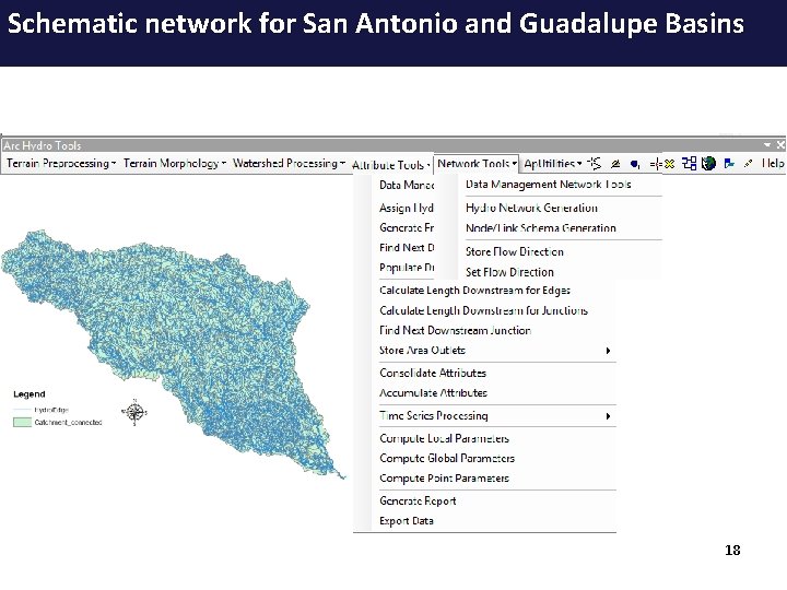 Schematic network for San Antonio and Guadalupe Basins 18 21 