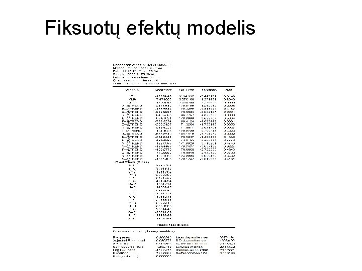 Fiksuotų efektų modelis 