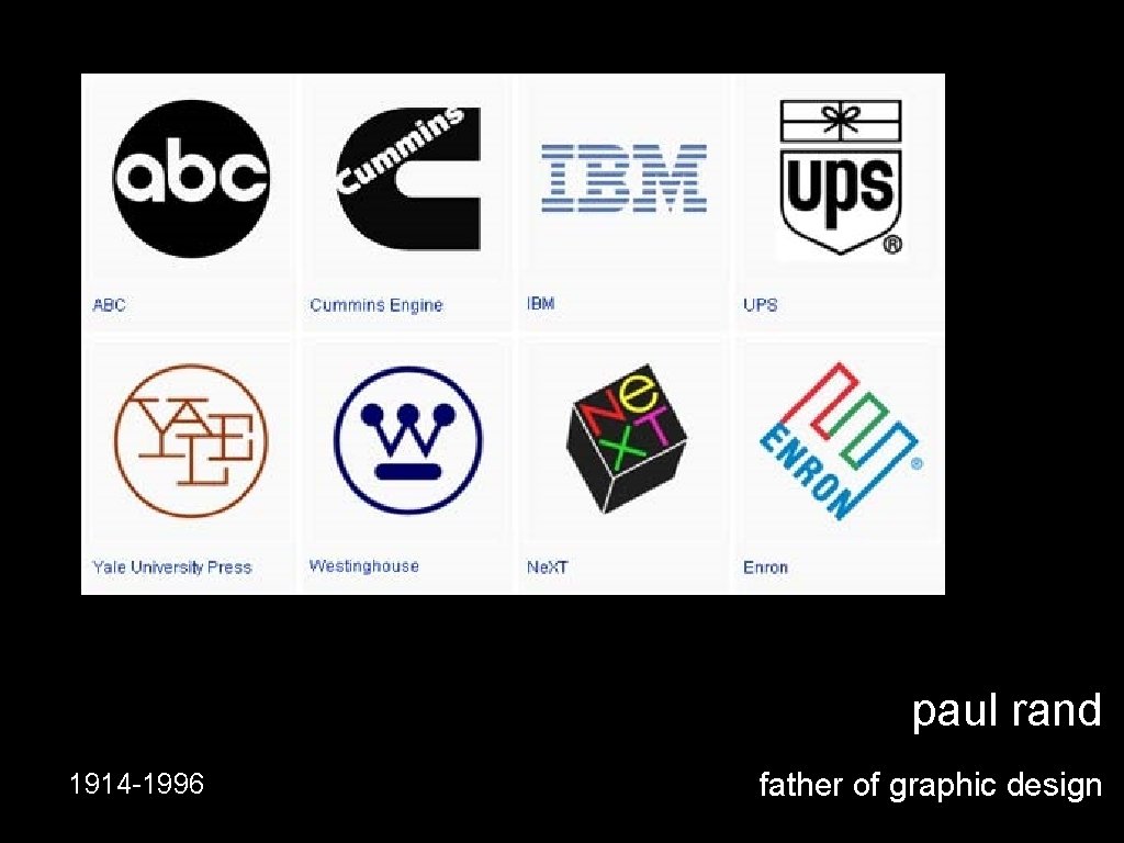 paul rand 1914 -1996 father of graphic design 