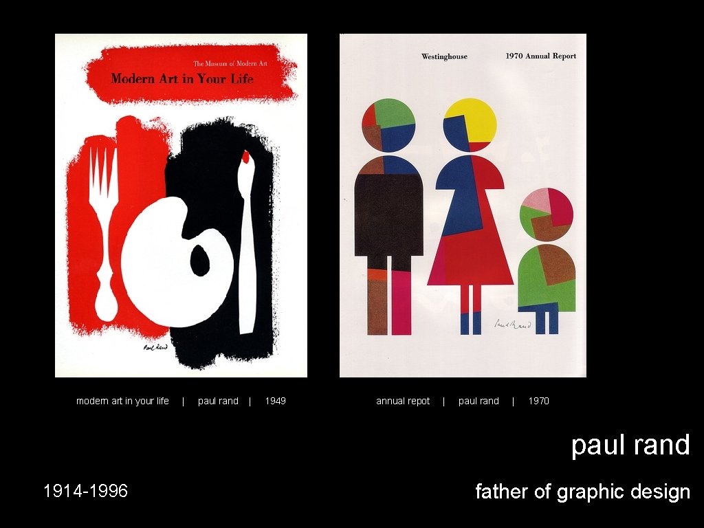 modern art in your life | paul rand | 1949 annual repot | paul
