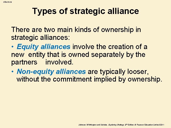 Slide 10. 16 Types of strategic alliance There are two main kinds of ownership Slide 10. 16 Types of strategic alliance There are two main kinds of ownership