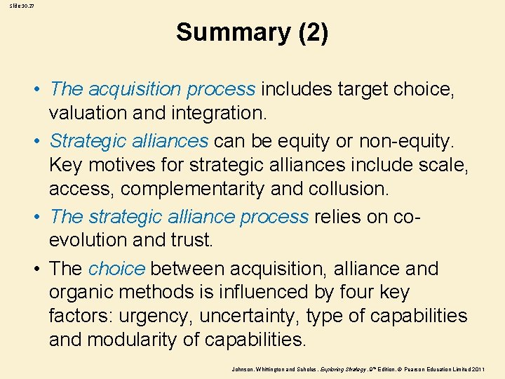 Slide 10. 27 Summary (2) • The acquisition process includes target choice, valuation and Slide 10. 27 Summary (2) • The acquisition process includes target choice, valuation and