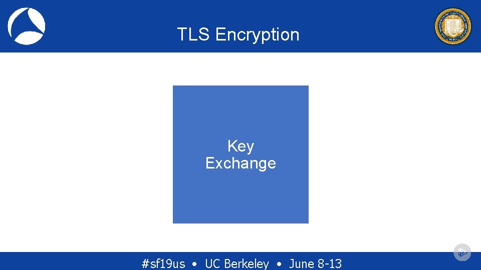 TLS Encryption Key Exchange #sf 19 us • UC Berkeley • June 8 -13 TLS Encryption Key Exchange #sf 19 us • UC Berkeley • June 8 -13