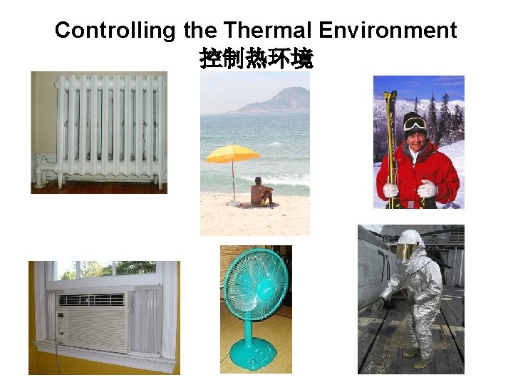 Controlling the Thermal Environment 控制热环境 
