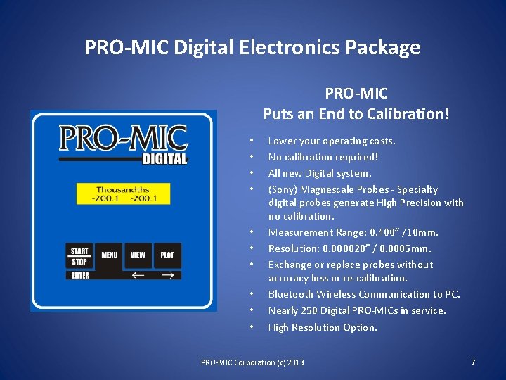 PROMIC Roll Measurement Systems An Overview PROMIC Corporation