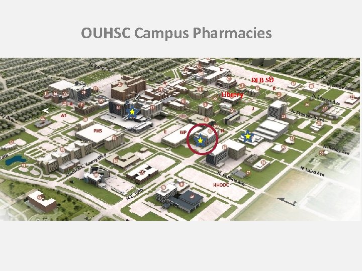 OUHSC Campus Pharmacies DLB SU Library 