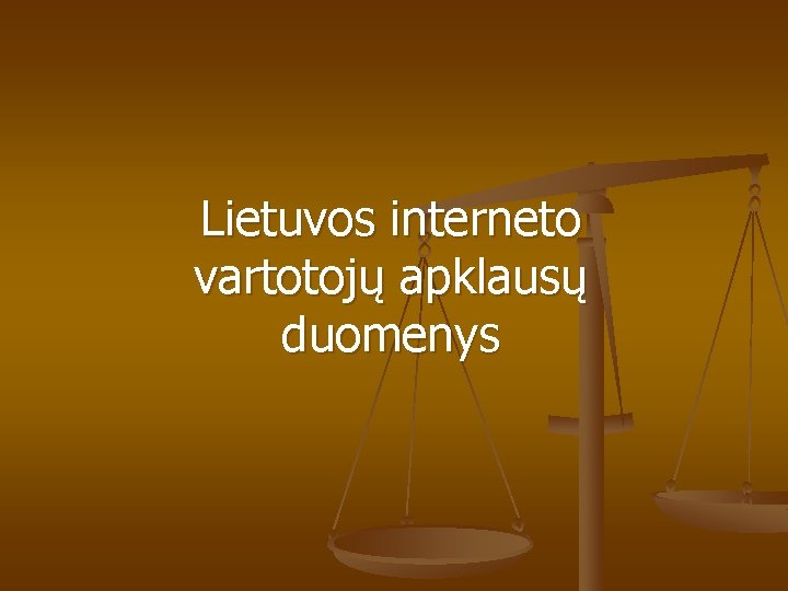 Lietuvos interneto vartotojų apklausų duomenys 