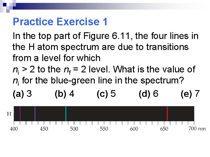 Practice Exercise 1 In the top part of Figure 6. 11, the four lines