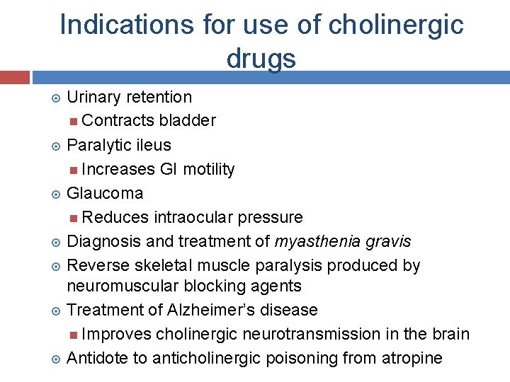 Autonomic Drugs Cholinergic And Anticholinergic Drugs Presented By