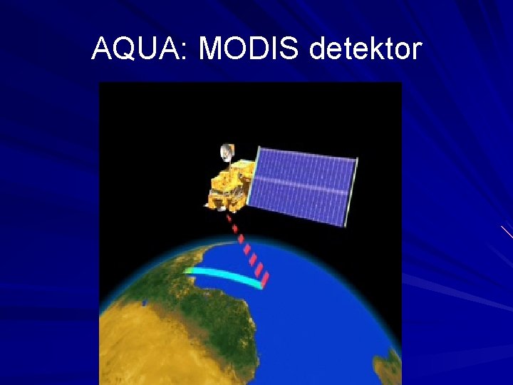 AQUA: MODIS detektor 