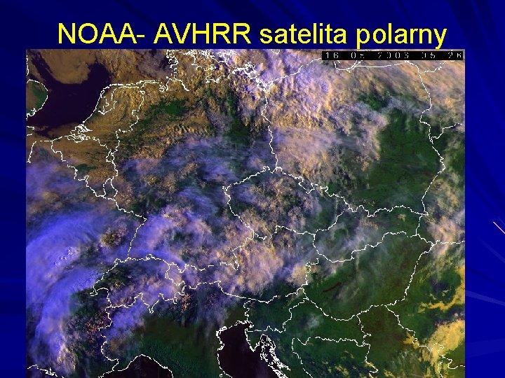 NOAA- AVHRR satelita polarny 