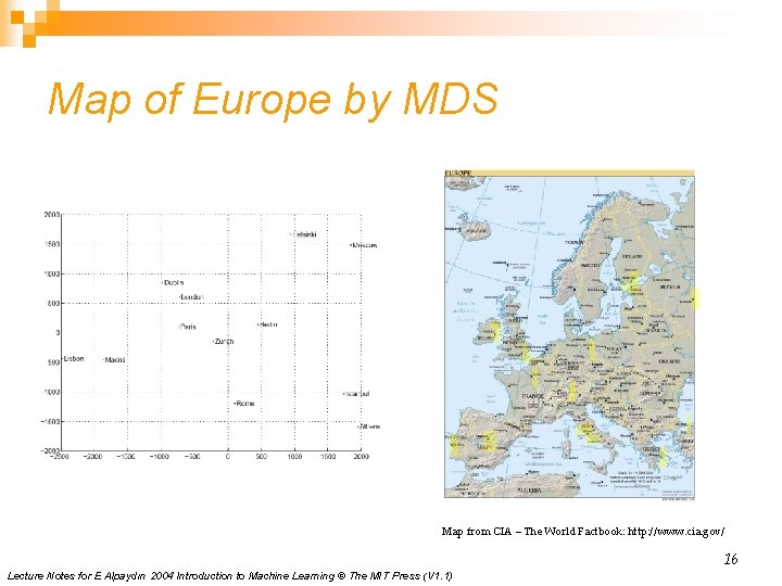 Map of Europe by MDS Map from CIA – The World Factbook: http: //www.