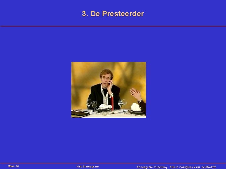 3. De Presteerder Sheet: 56 Het Enneagram Coaching Edwin Corstjens www. ecinfo 